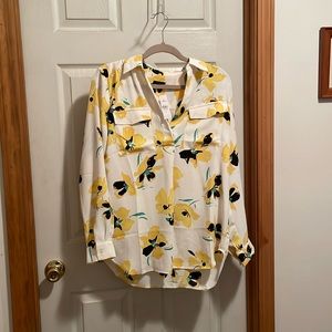 NWT floral long sleeve blouse size S